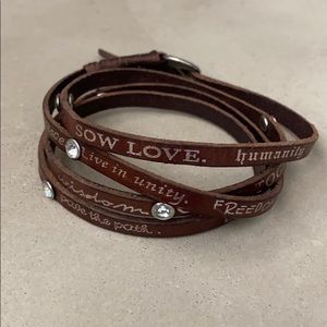 Bracelet with inspirational message